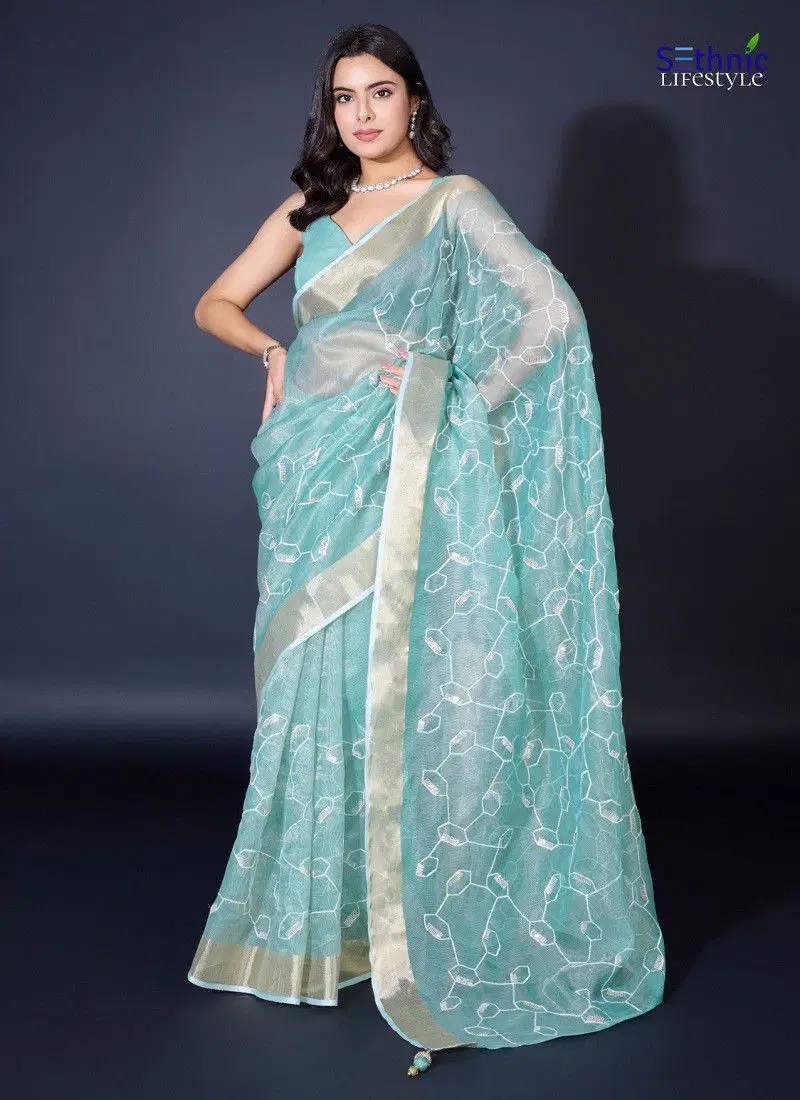 Sethnic Gold Spun by Regal Fancy Saree Exporters In India